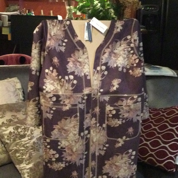 Chelsa & Theodore - Faux Leather Long Jacket - Picture 2 of 9